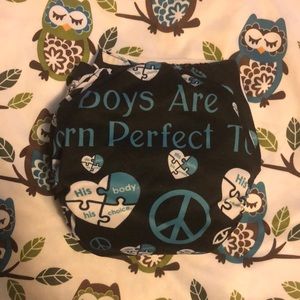 Stink bombs cloth diaper. OS “boys are born perfect too”
